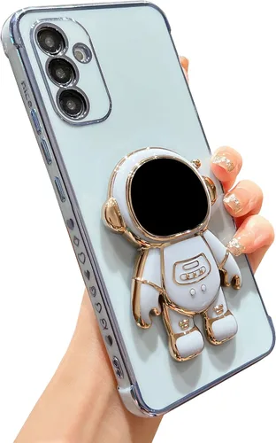 Miniatura 13 de phylla Funda de teléfono para Samsung Galaxy S22 Ultra de 6.8 pulgadas, funda de teléfono con soporte de astronauta chapado de lujo con bonito