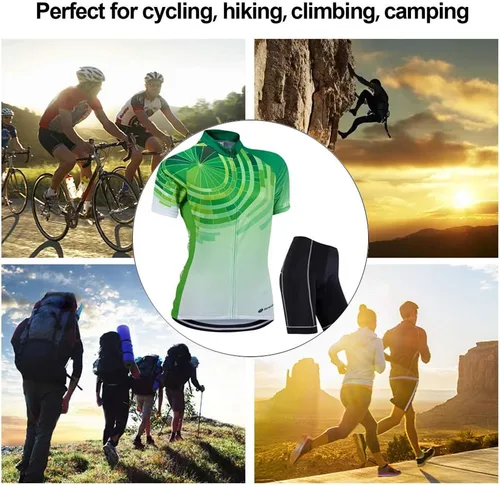 Miniatura 67 de Jersey de ciclismo para mujer, de manga corta, secado rápido, transpirable, para montaña.