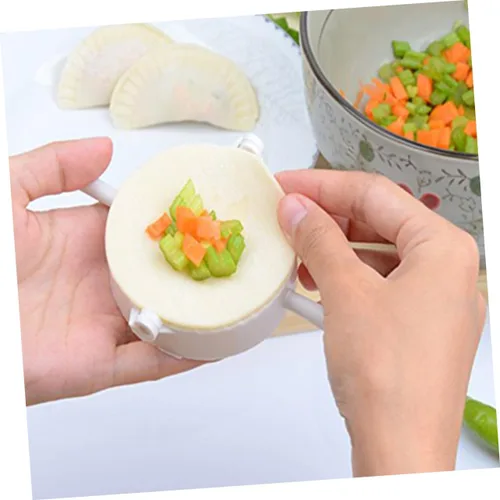 Miniatura 5 de Kichvoe Juego de brillo de labios, 3 piezas, herramientas para hacer albóndigas, moldes para bolas de masa, prensa de empanada, prensa de masa