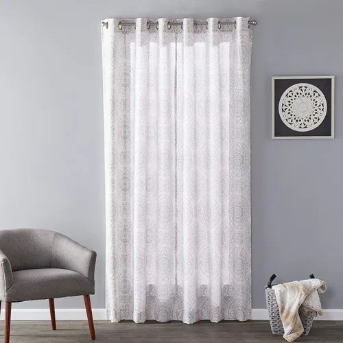 Miniatura 8 de SKL Home SUNSAFE Kali Panel de filtrado de luz, 40 x 95 pulgadas, gris paloma