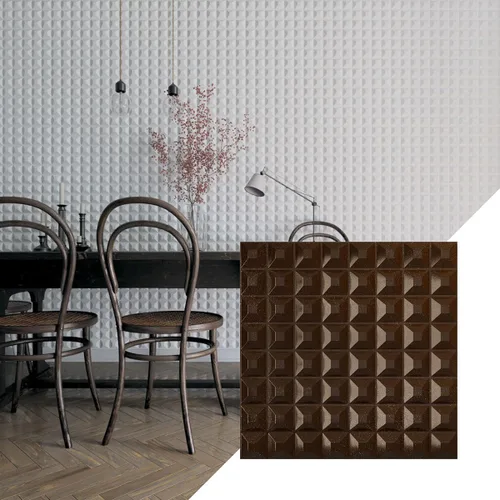 Miniatura 7 de Ekena Millwork WP20X20BRWH 19 5/8 pulgadas de ancho x 19 5/8 pulgadas de alto Bradford EnduraWall Decorativo 3D Panel de pared cubre 2.67 pies