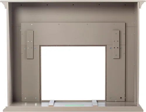 Miniatura 6 de SEI Furniture - Chimenea eléctrica con pantalla táctil de mármol Torlington - Gris - Diseño de transición, tapa de mármol gris - Ideal para sala