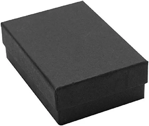 RJ Displays - Paquete de 20 cajas de cartón negro mate relleno de algodón para regalo y venta al por menor, 3 x 2 x 1 pulgadas, tamaño #32 por R J