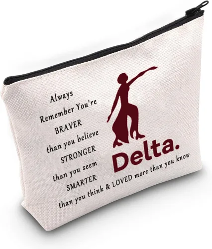 Miniatura 7 de LEVLO Bolsa de maquillaje de hermandad de elefante rojo, regalos inspirados en hermandad, eres más valiente y más inteligente de lo que piensas