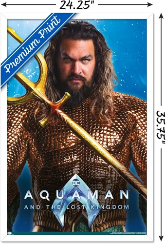 Miniatura 38 de Trends International DC Comics Movie Aquaman y el Reino Perdido - Póster de pared Aquaman de 22.4 pulgadas de largo x 14.7 pulgadas de ancho