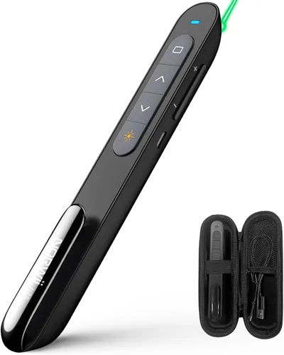 Miniatura 10 de Norwii N76 Recargable Presentación Clicker, Control Remoto de Presentación de Largo Alcance, Presentador Inalámbrico, Puntero para Presentaciones