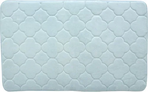 Miniatura 4 de Tapete de baño de espuma viscoelástica bordada con tecnología Water Shield, 17 x 24 pulgadas, angora