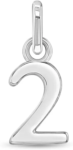 Miniatura 8 de In Season Jewelry 925 Sterling Silver Small Polished Numbers Charm For Little Girls Charm Bracelet 1-0 - Special Graduation Year Charm For Little