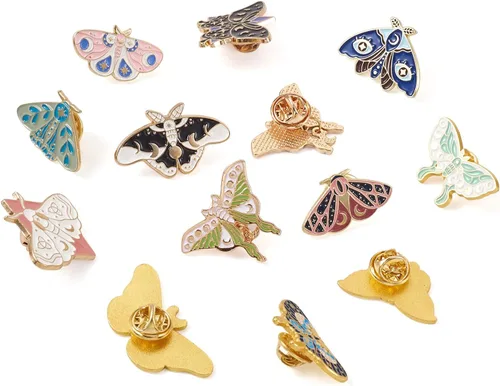 Miniatura 102 de Pandahall - Broches esmaltados de aleación con varios temas, broche de solapa, juego de pines esmaltados