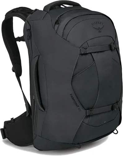 Miniatura 14 de Mochila de viaje Osprey Farpoint 40L para hombre, Verde Gopher Gopher Green