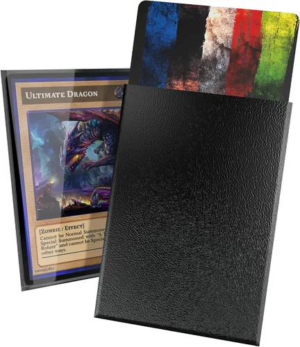 Miniatura 31 de Ultimate Guard Fundas exteriores para cartas Cortex, 100 fundas estándar de tamaño TCG, 66 x 91 mm, con respaldo negro, acabado brillante, sin PVC