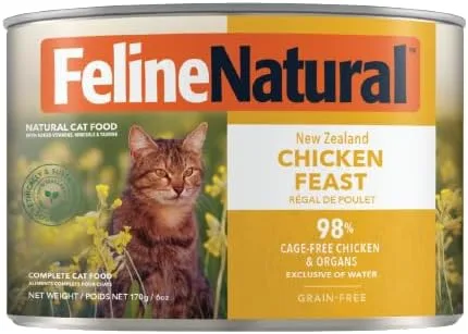 Miniatura 21 de Feline Natural New Zealand Comida Enlatada para Gatos Alimento Húmedo, Alto en Carne, Bajo en Carbohidratos y Sin Granos Comida Húmeda para Gatos