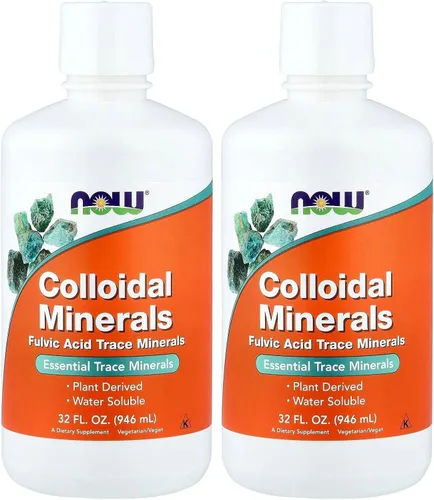 Miniatura 8 de NOW Foods Suplementos, minerales coloidales líquidos, derivados de plantas, minerales traza esenciales, 32 onzas