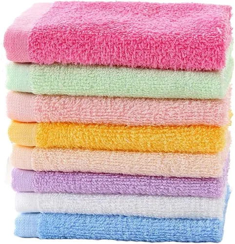 Juego de 16 toallas de bambú de lujo para niños, baño de bebé, hotel, spa, cocina, multiusos, toallas y paños para la cara de 10 x 10 pulgadas
