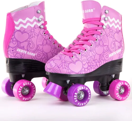 Miniatura 10 de Skate Gear Patines de Ruedas Retro de Diseño Cuádruple