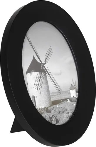 Miniatura 2 de Malden International Designs - Marco de fotos clásico ovalado de madera negra, 5 x 7 pulgadas, color negro