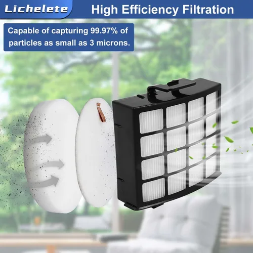 Miniatura 5 de Piezas de repuesto del filtro de vacío AZ2002 para Shark Vertex Duoclean Upringht Vacuum AZ2000 AZ2000W AZ2002, comparado con la parte XHFAZ2000