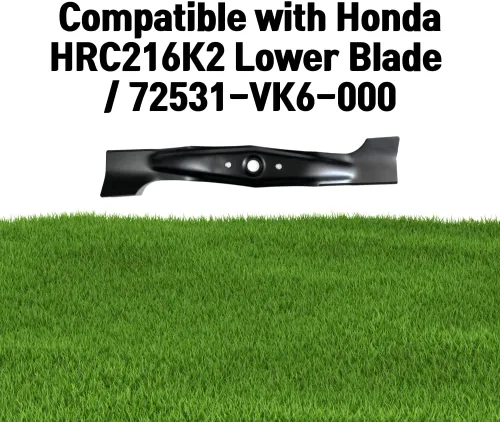 Miniatura 6 de All That Garden Cuchilla de repuesto para cortacésped, compatible con Honda HRC216K2 / 72511-VK6-000, 72531-VK6-010 (juego)