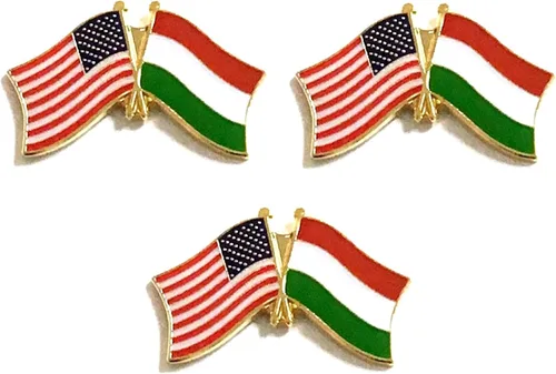 Miniatura 122 de 3 Pines de solapa con banderas de Estados Unidos y países internacionales, paquete de 3 pines dobles con diseño de banderas de Estados Unidos