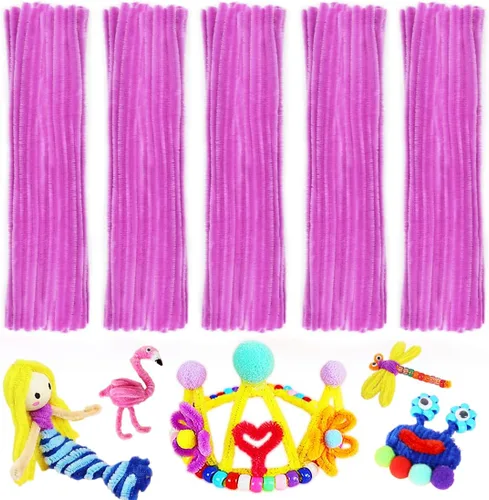 Miniatura 18 de Limpiadores de tuberías, limpiadores de tuberías para manualidades, manualidades y artesanías, manualidades, suministros para manualidades, Purpurina