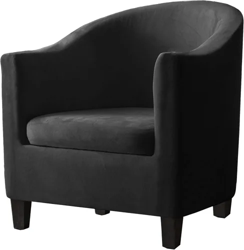 Miniatura 11 de Fundas de terciopelo para sillones, fundas de elastano para sillones, fundas elásticas para sillas de bañera, fundas protectoras para muebles, funda