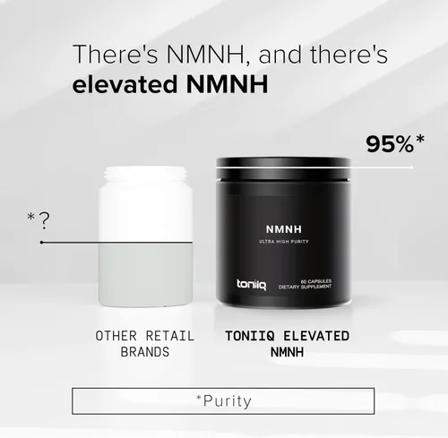 Miniatura 3 de Toniiq Suplemento NMNH – UthPeak™ clínicamente estudiado – 95% altamente purificado y probado por terceros para NAD+ y apoyo al envejecimiento