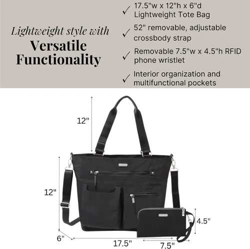 Miniatura 4 de Baggallini Bolso para cualquier día con pulsera para teléfono RFID