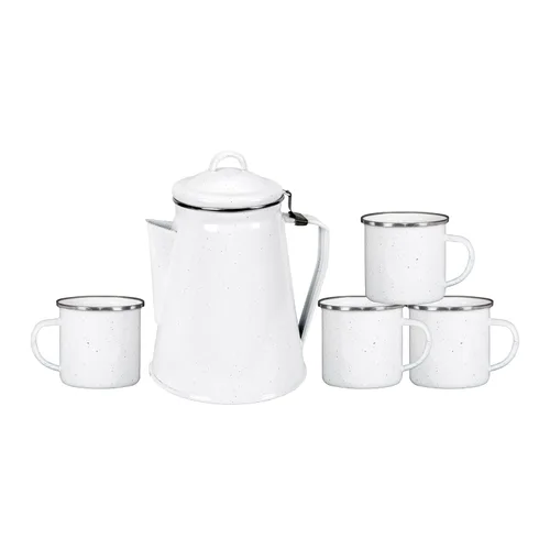 Miniatura 13 de Cafetera percoladora de esmalte Stansport de 8 tazas