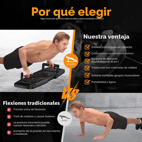 Miniatura 5 de MQRW Push Up Board,Home Gym,Portable Exercise Equipment,Pilates Bar and 20 Fitness Accessories with Resistance Bands and Ab Roller Wheel,Full Body
