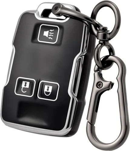 Funda para llavero GMC con llavero, funda de TPU suave para llave de automóvil para Chevy Colorado Silverado Suburban Tahoe GMC Canyon Sierra Yukon