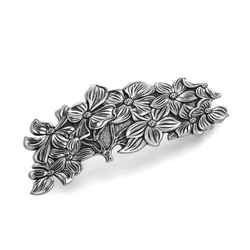 Miniatura 12 de Kkjoy Pasadores para el cabello con protección de nudo celta mental, clip de flores para el cabello, regalo para mujeres y niñas, plata antigua