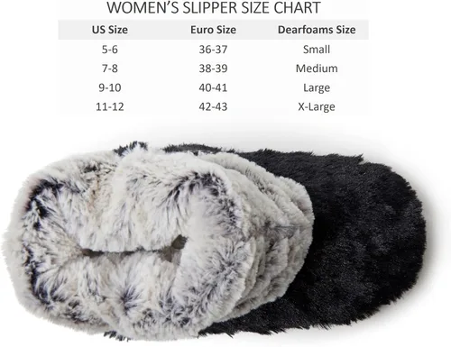 Miniatura 5 de Dearfoams Pantuflas plegables Beth Furry para mujer