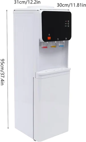 Miniatura 2 de Top Loading - Dispensador de enfriador de agua para botellas de 1 a 4 galones, dispensador eléctrico de frío y calor con 3 temperaturas y bloqueo