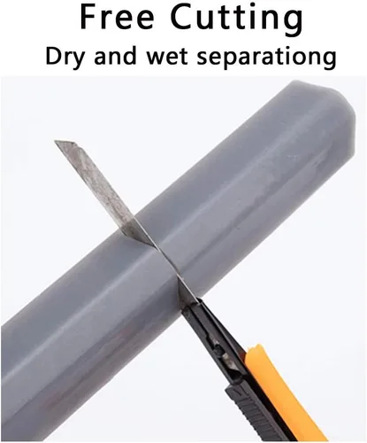 Miniatura 4 de Tapón de agua plegable para baño, barrera de inundación, presa de agua de goma, separación húmeda y seca, umbral de ducha de cocina, bloqueador