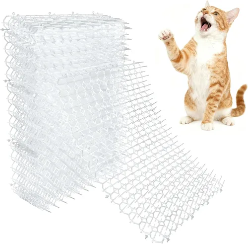 Miniatura 11 de Tapete de 16 x 13 pulgadas para gatos, paquete de 10 alfombrillas para gatos con púas – Solución disuasoria de mascotas para interiores y exteriores