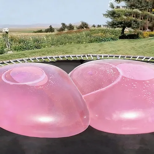 Miniatura 8 de Bola de burbujas gigante de 47 pulgadas para adultos, bola de diversión inflable de inyección de agua, bola de burbujas para playa, jardín, bola