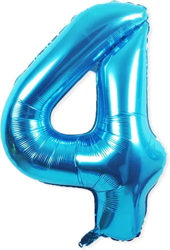 Miniatura 23 de Globos gigantes de papel aluminio azul del número 20 de 40 pulgadas, globos gigantes de helio número 20 para niños y niñas, decoraciones de azul
