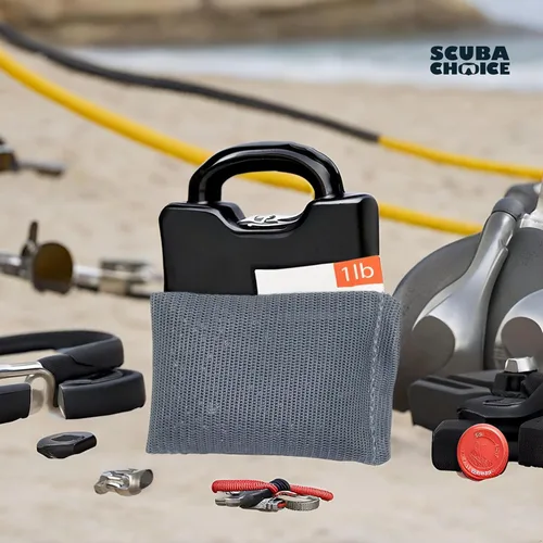 Miniatura 8 de Scuba Choice Pesas de malla suave para control de flotabilidad, duraderas, ajustables y cómodas para bolsillos de cinturón de peso para buceo
