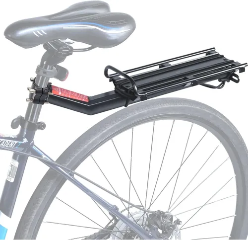 Lumintrail Portaequipajes de bicicleta con capacidad de peso de 20 libras para bolsas de maletero y asa de liberación rápida
