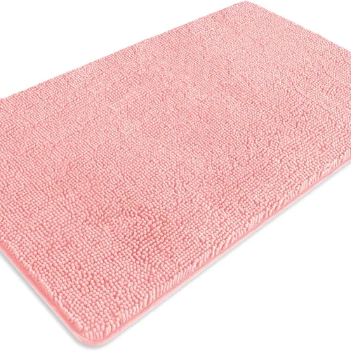 Miniatura 680 de Alfombra de baño pequeña de 12 x 18 pulgadas, lavable y absorbente, antideslizante, alfombra de baño de felpilla gruesa y suave para baño, ducha