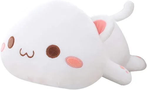 Miniatura 10 de Juguete de peluche con forma de animales, cojín de peluche con forma de gato para niñas