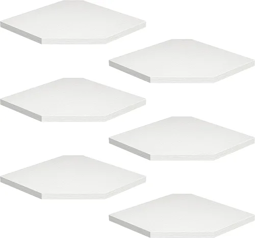Miniatura 16 de Estante esquinero para montaje en pared, estantes de esquina flotantes, juego de 3 estantes de pared esquineros, estantes de almacenamiento de pared