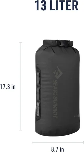 Miniatura 6 de Sea to Summit Big River Bolsa seca, almacenamiento resistente, 13 litros, negro intenso Negro azabache
