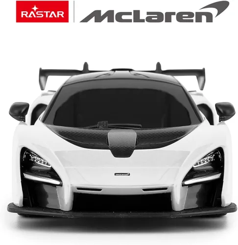 Miniatura 2 de RASTAR Juguete RC, McLaren Senna 1:24 Control remoto RC Car, Coche de juguete McLaren para niños - Blanco