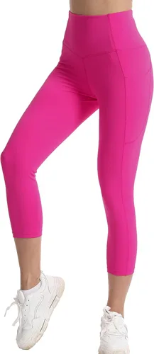 Miniatura 2 de Kcutteyg Pantalones de yoga para mujer, con bolsillos, leggings de cintura alta, para entrenamiento, deportes, correr, pantalones deportivos