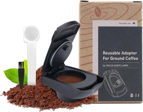 Adaptador de cápsula de café reutilizable, adaptador de cápsula de café recargable, convertidor de cápsulas de café para máquina Dolce Gusto
