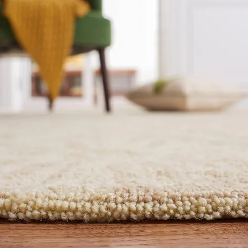 Miniatura 3 de SAFAVIEH Easy Care Collection EZC122B - Alfombra decorativa de enrejado con gancho a mano, 2 x 3 pies, color crema
