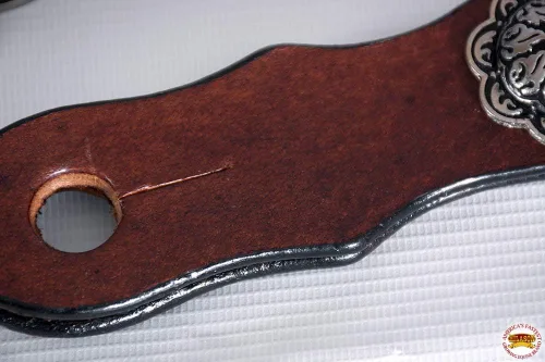 Miniatura 8 de HILASON Western Horse Tack Quick Change Buckle Slobber Straps Marrón oscuro