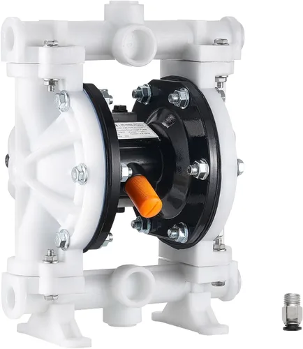 VEVOR Bomba neumática de doble diafragma, 4.4 GPM, bomba neumática de transferencia de aceite residual de entrada y salida de 1-1/2 pulgadas, máximo