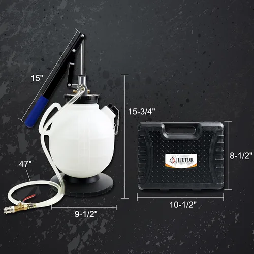 Miniatura 9 de JIFETOR Bomba de Recarga de Líquido de Transmisión Kit de Herramientas de Transferencia ATF, Juego de Llenado de Aceite de Caja de Cambios Manual